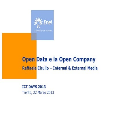 Open Data e la Open Company