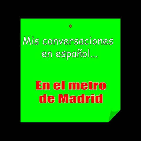 En el metro de Madrid