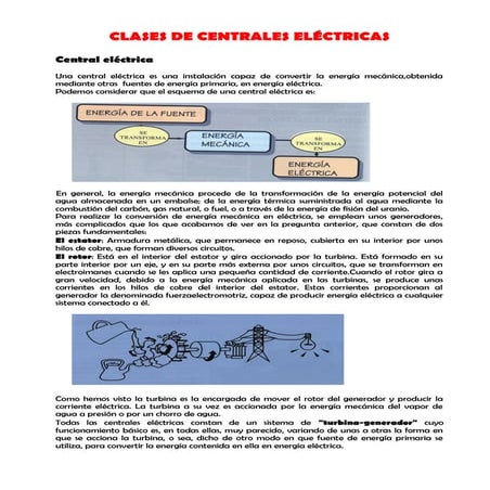 CENTRALES ELÉCTRICAS