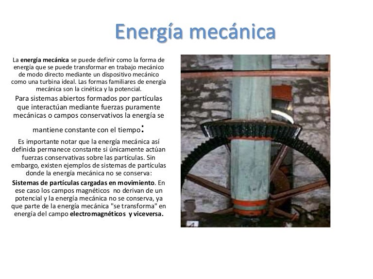 Energía mecánica