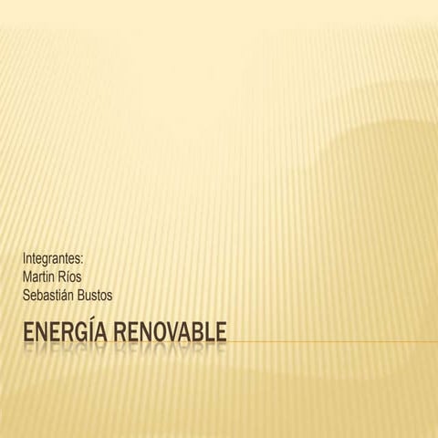 EnergíA Renovable