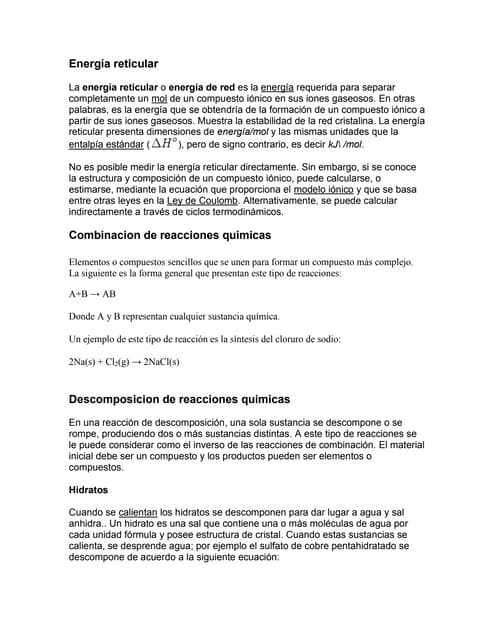 Glosario de química inorgánica | PDF