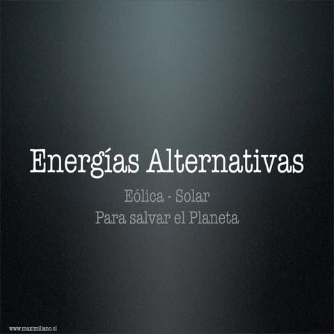 Energías Alternativas