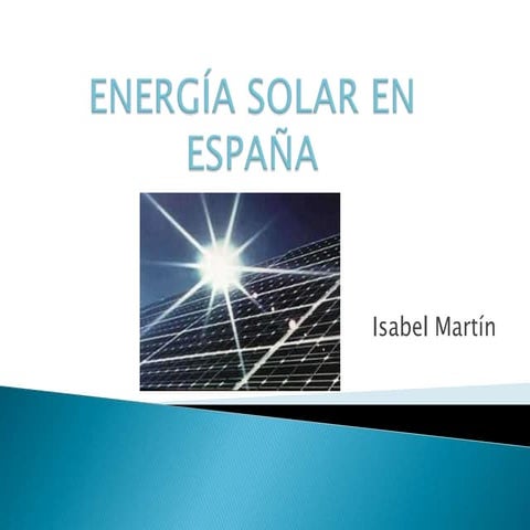 Energía solar en españa