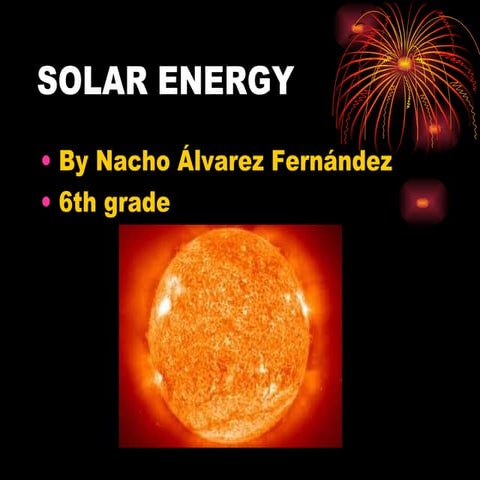 Solar energy