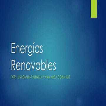 Energías renovables
