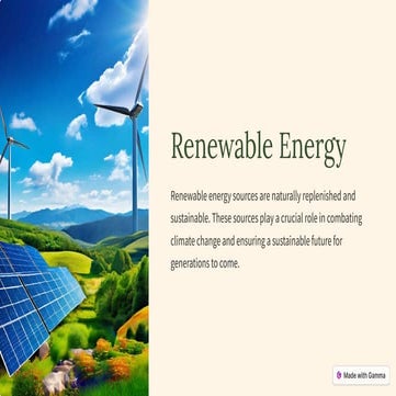 Comprehensive Overview of Renewable Energy: Types, Benefits, Challenges ...