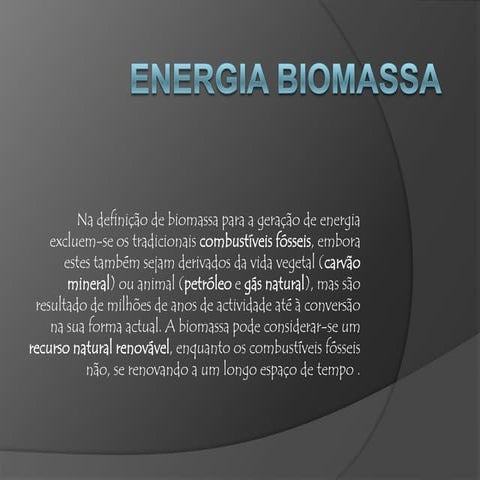 Energia biomassa