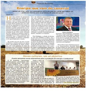 Energia que vem do canavial