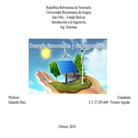 Energia renovable y no renovable