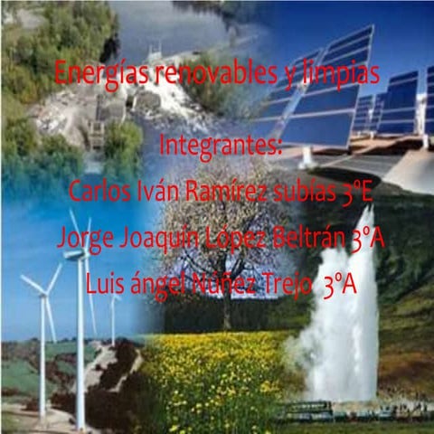 Energias limpias y renovables