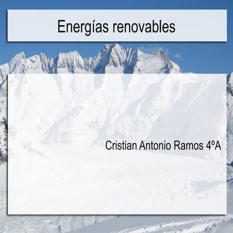 Energias renovables