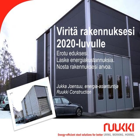 Energiatehokas korjausrakentamisen konsepti