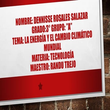 Energia y cambio climatico