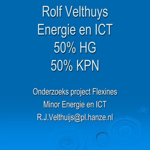 Energie en ict    presentatie flexines - 2011-03-10