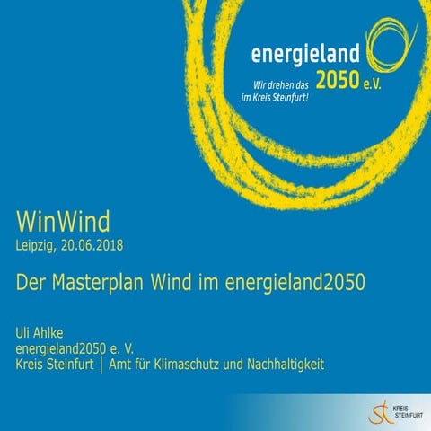 Der Masterplan Wind im Energieland 2050 (GERMAN)