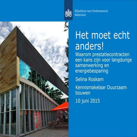 Energieprestatiecontracten: het moet echt anders!