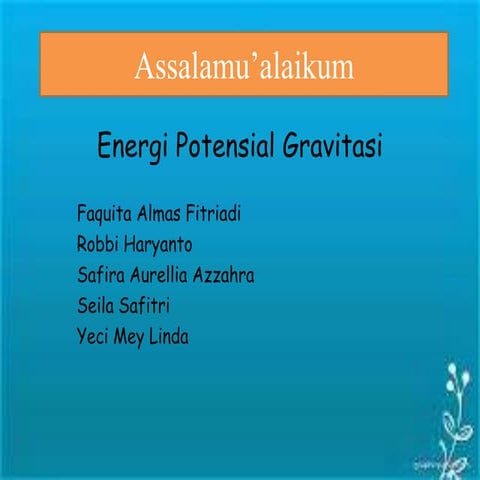 Energi potensial gravitasi