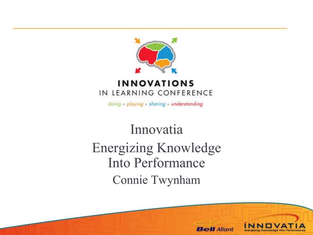 Energizing  Knowledge Into  Performance   Oct Without Video