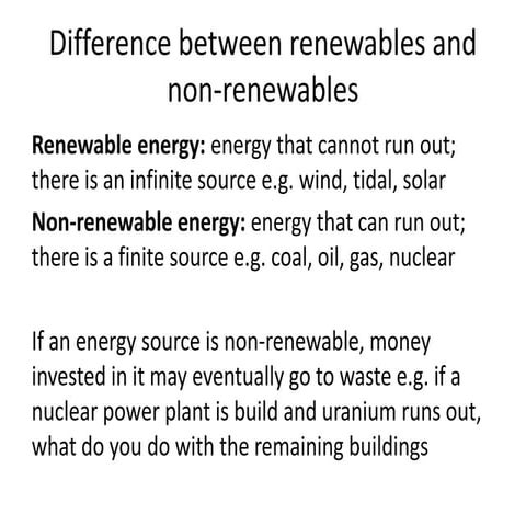 Energy - AS A-level geography (AQA)