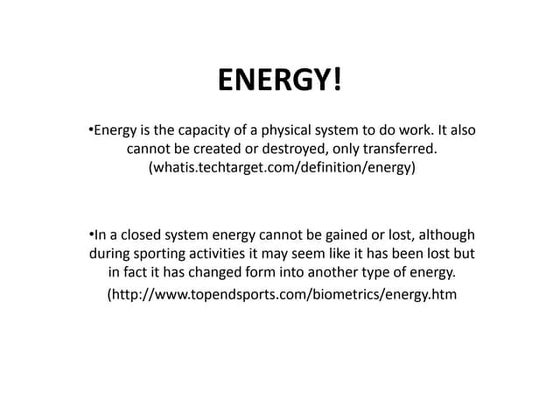 Energy systems | PPT