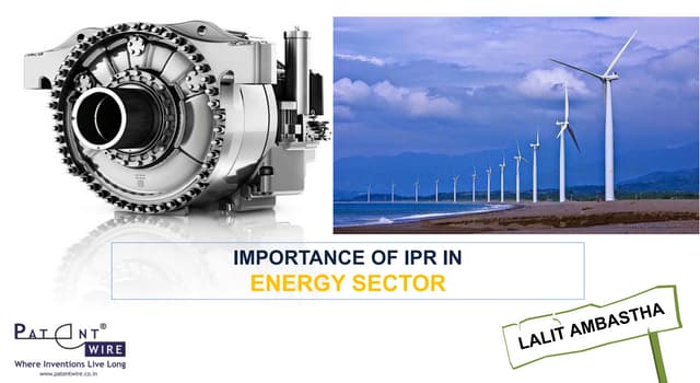 IPR in Energy Sector