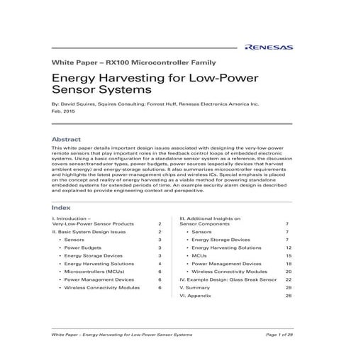 Energy harvesting-low-power-sensor-systems