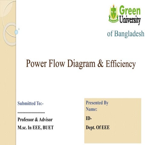 Power Flow Diagram & Efficiency