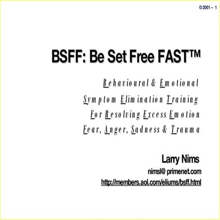 Energy Psychology BSFF | PPT