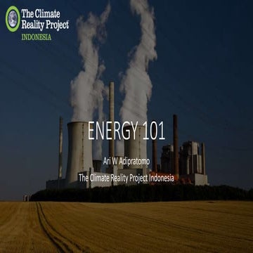 Energy 101 Just Energy Transition Youth Camp | PPTX