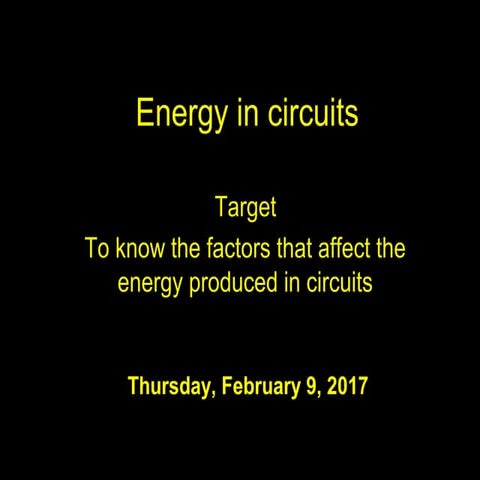 Energy lesson 7 | PPT