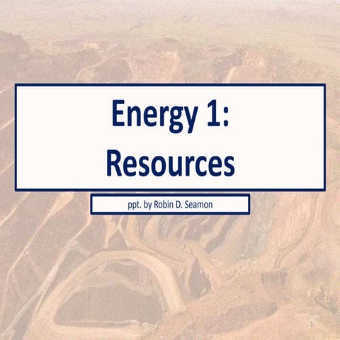 Energy 1 Resources 