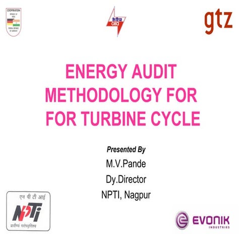 Energy adudit methodology for boiler
