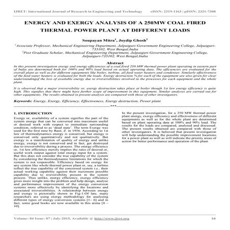 Energy and Exergy Analysis of a Country Sectors - Advanced ...