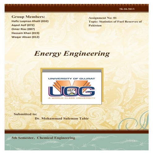 Energy assignment by h luqman