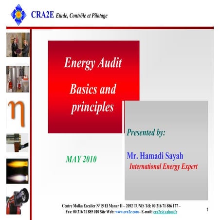 Energy Audit Basics and Principles 