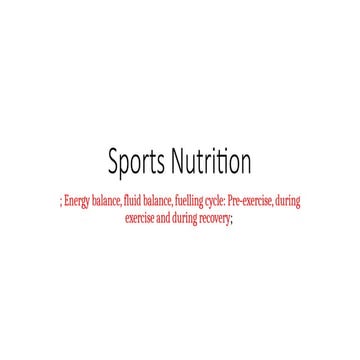 Energy balance fluide balance pre during post exrcise  ppt.pptx