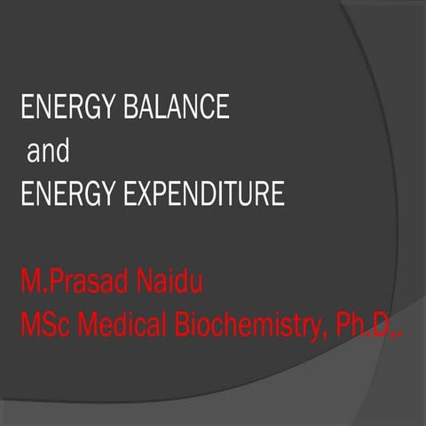 Energy Balance