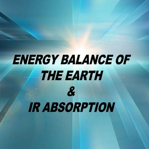 Energy balance of earth