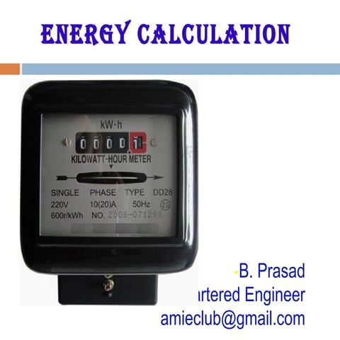 Energy calculation