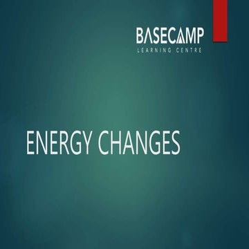 Energy changes