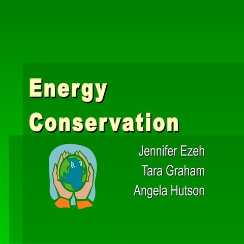 Energy Conservation