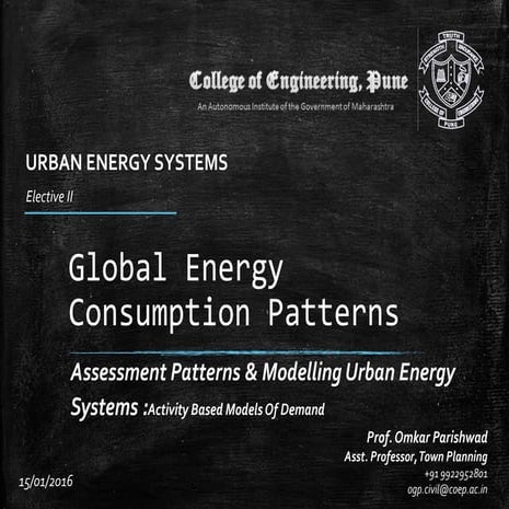 Energy Consumption Patterns
