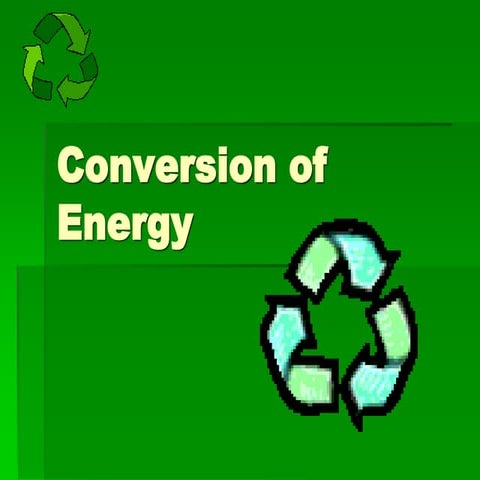Energy conversion