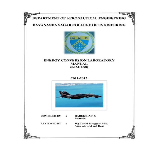 Energy conversion engineering lab manual full