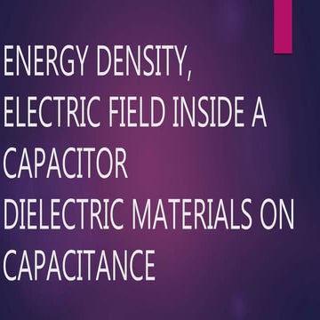 Energy density