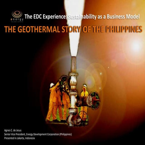 The Geothermal Story of the Philippines