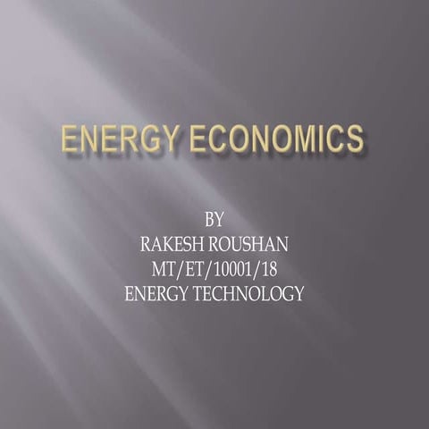 Energy economics ppt