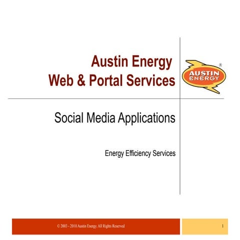 Energy efficiency presentation