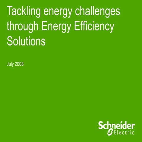 Energy efficiency solutions  slide share
